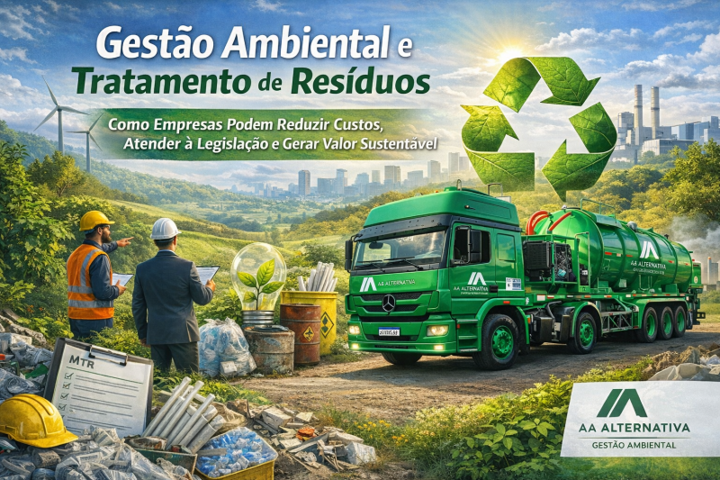Gestão Ambiental e Tratamento de Resíduos: Como Empresas Podem Reduzir Custos, Atender à Legislação e Gerar Valor Sustentável